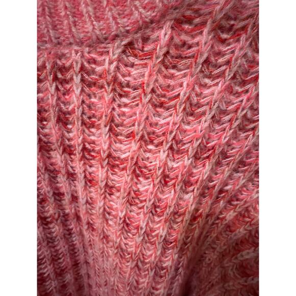 Boden Pink Sweater Women's Small Wide Rib Fluffy Oversized Jumper Pink Wool Twee - Picture 9 of 9